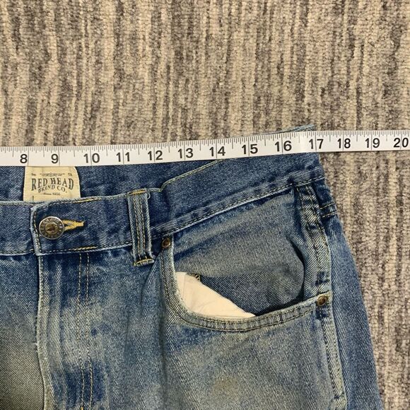 Vintage Duck Head Men's Straight Leg Jeans 36x34 Blue Distressed Work Grunge - Picture 5 of 7